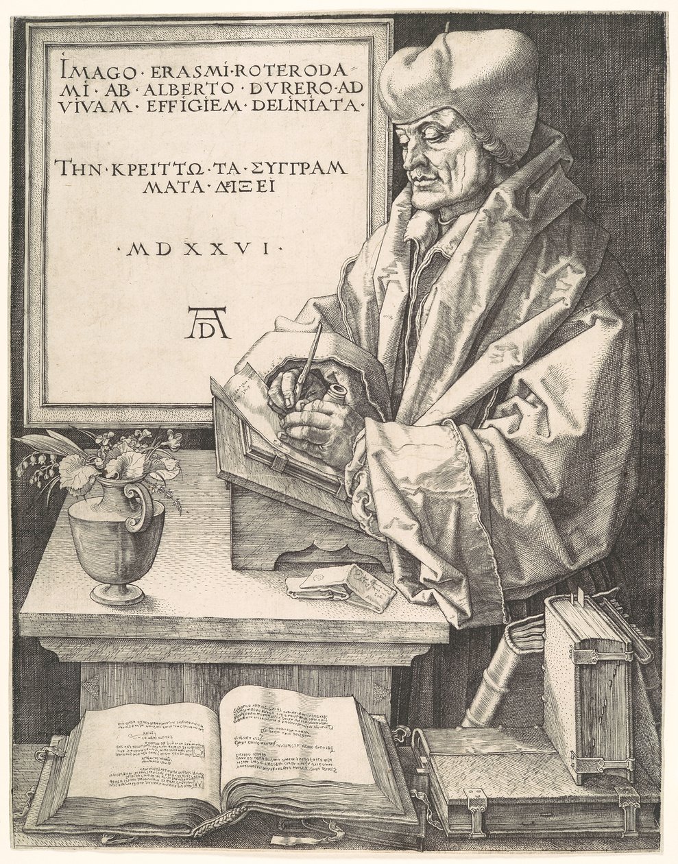 Erasmus von Rotterdam von Albrecht Dürer