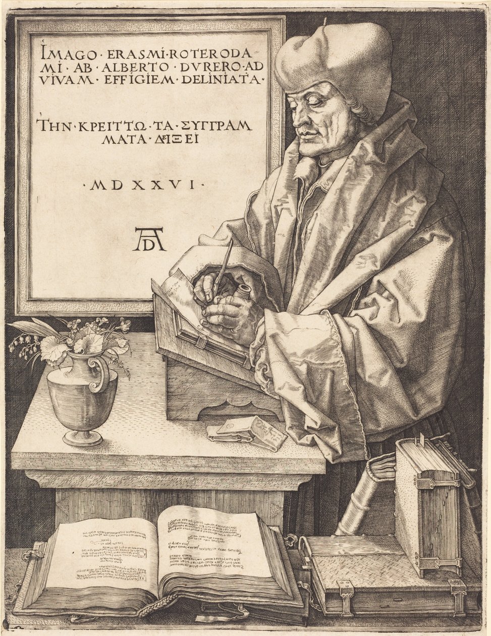 Erasmus von Rotterdam von Albrecht Dürer