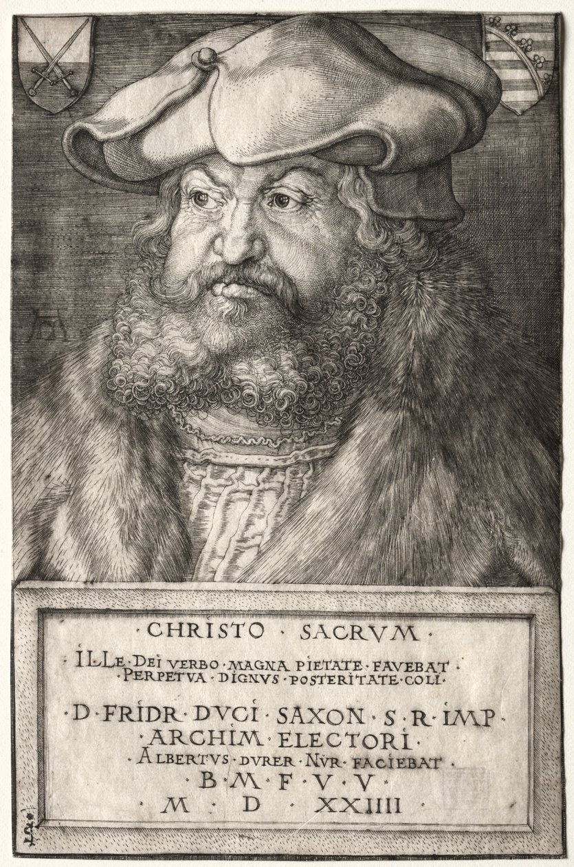 Friedrich der Weise, Kurfürst von Sachsen, 1524 von Albrecht Dürer