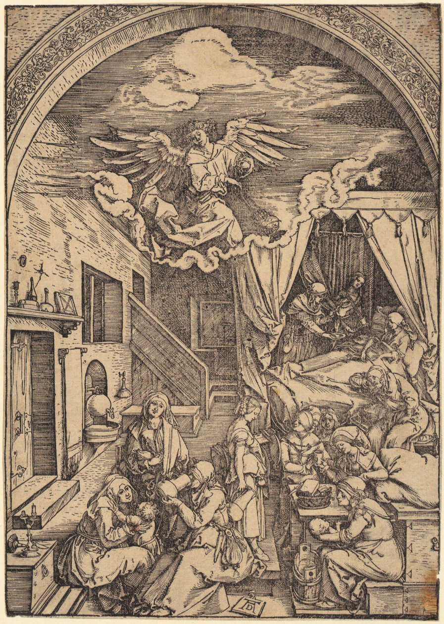 Geburt Christi, Blatt 10 der Folge "Das Marienleben" von Albrecht Dürer