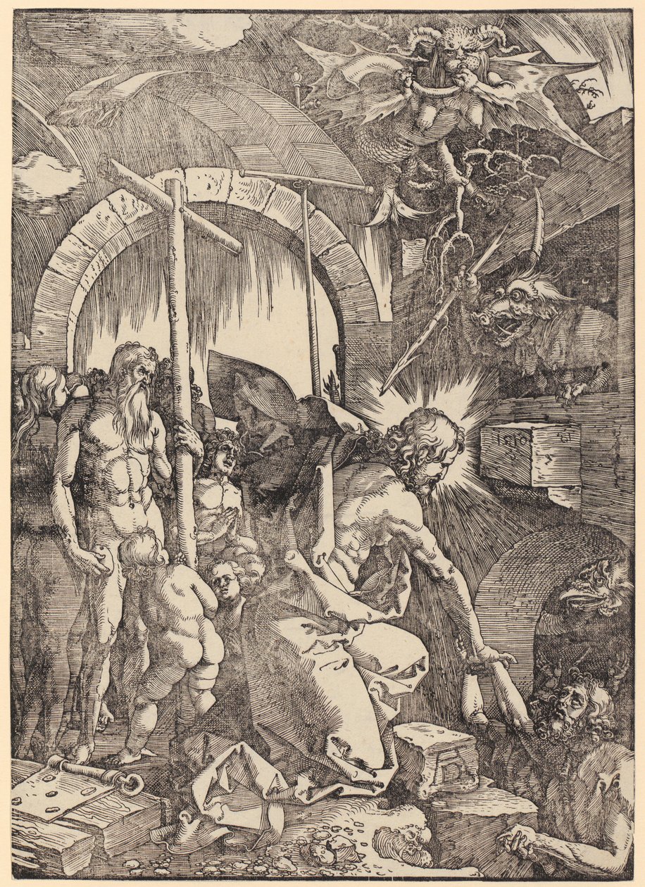 Geißelung Christi, Blatt 5 der Folge "Die Große Passion" von Albrecht Dürer