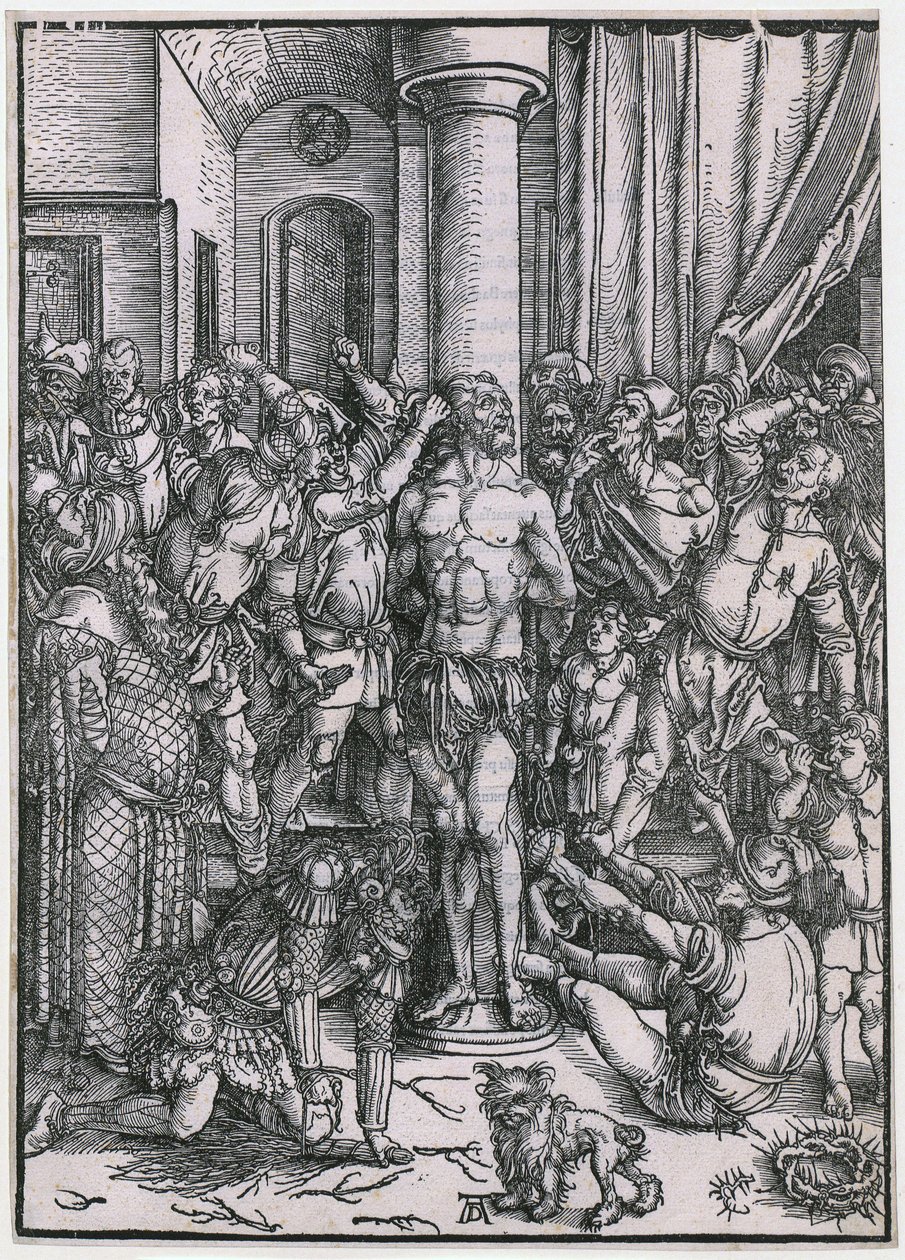 Geißelung Christi, Blatt 5 der Folge "Die Große Passion" von Albrecht Dürer