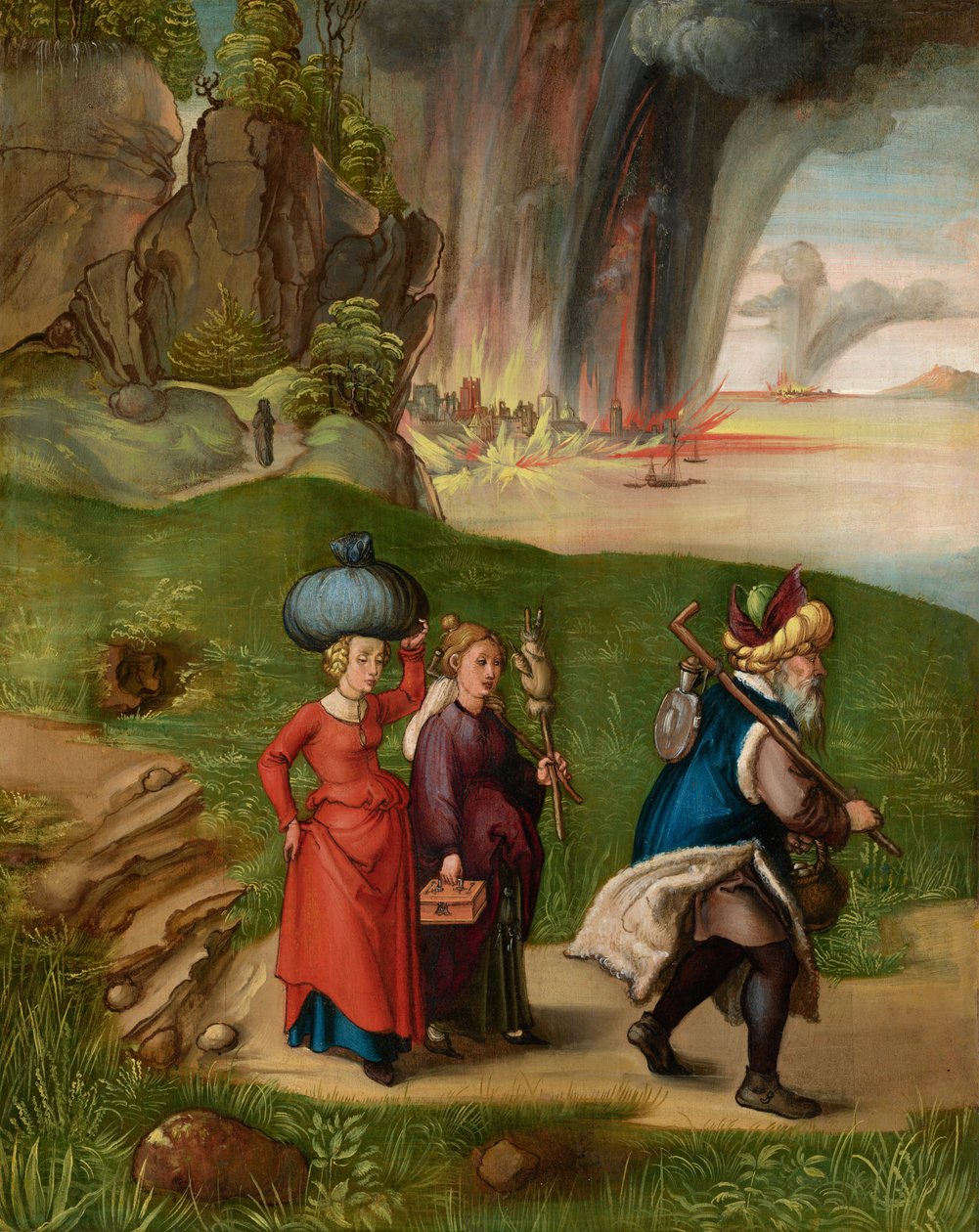 Lot und seine Töchter von Albrecht Dürer