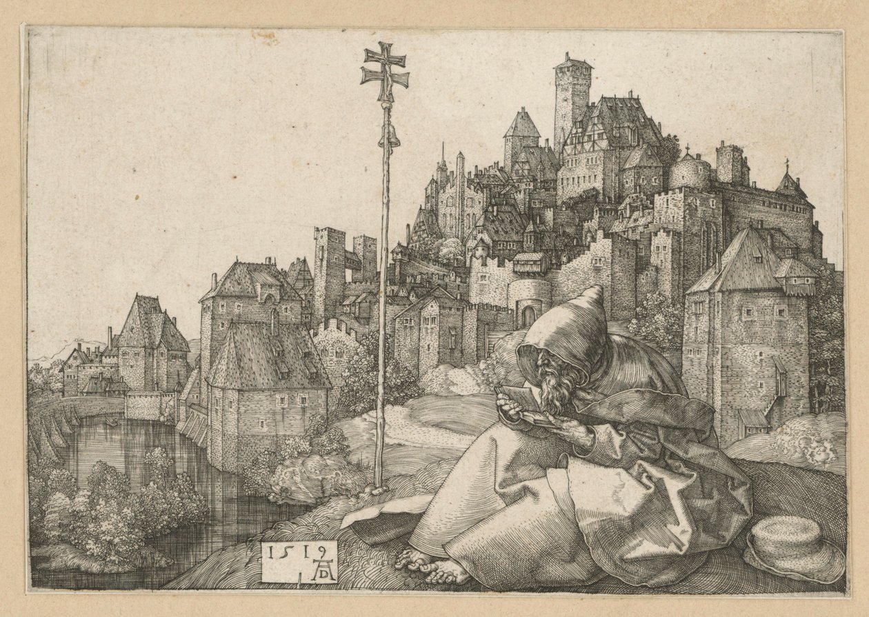 Heiliger Antonius lesend von Albrecht Dürer