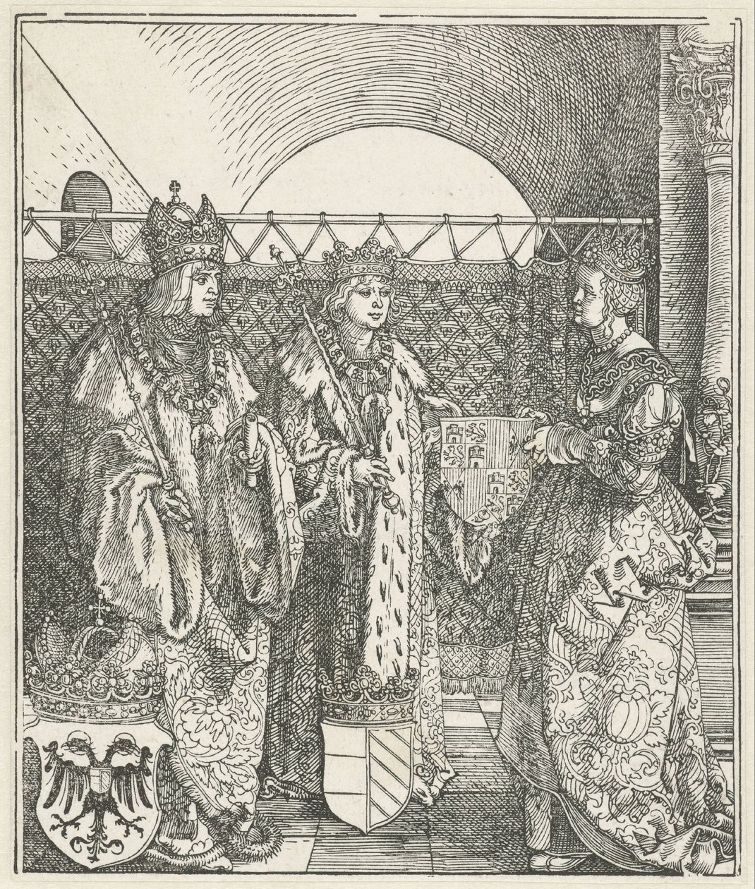 Die spanische Hochzeit: Philipp der Schöne heiratet Johanna von Kastilien von Albrecht Dürer
