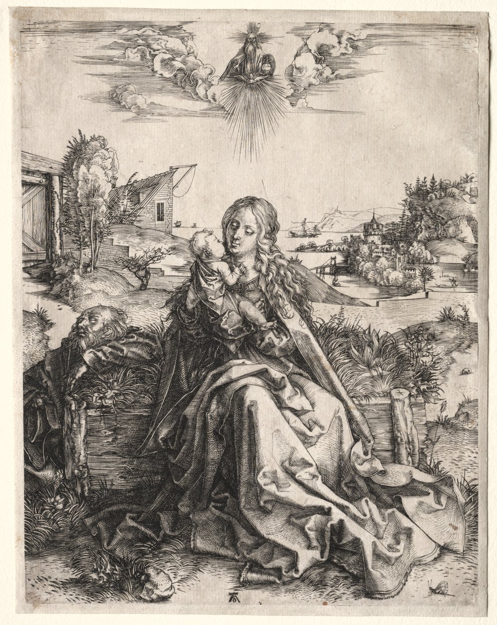 Heilige Familie mit dem Schmetterling von Albrecht Dürer