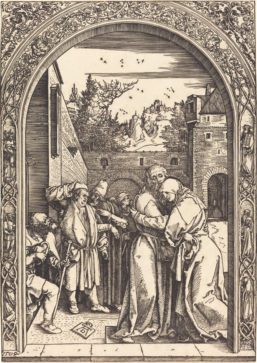 Joachim und Anna am Goldenen Tor von Albrecht Dürer
