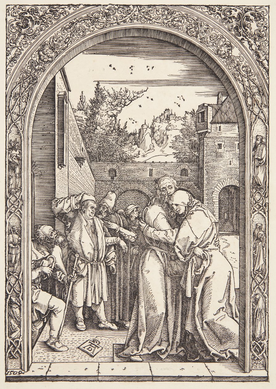 Joachim und St. Anna treffen sich am Goldenen Tor von Albrecht Dürer