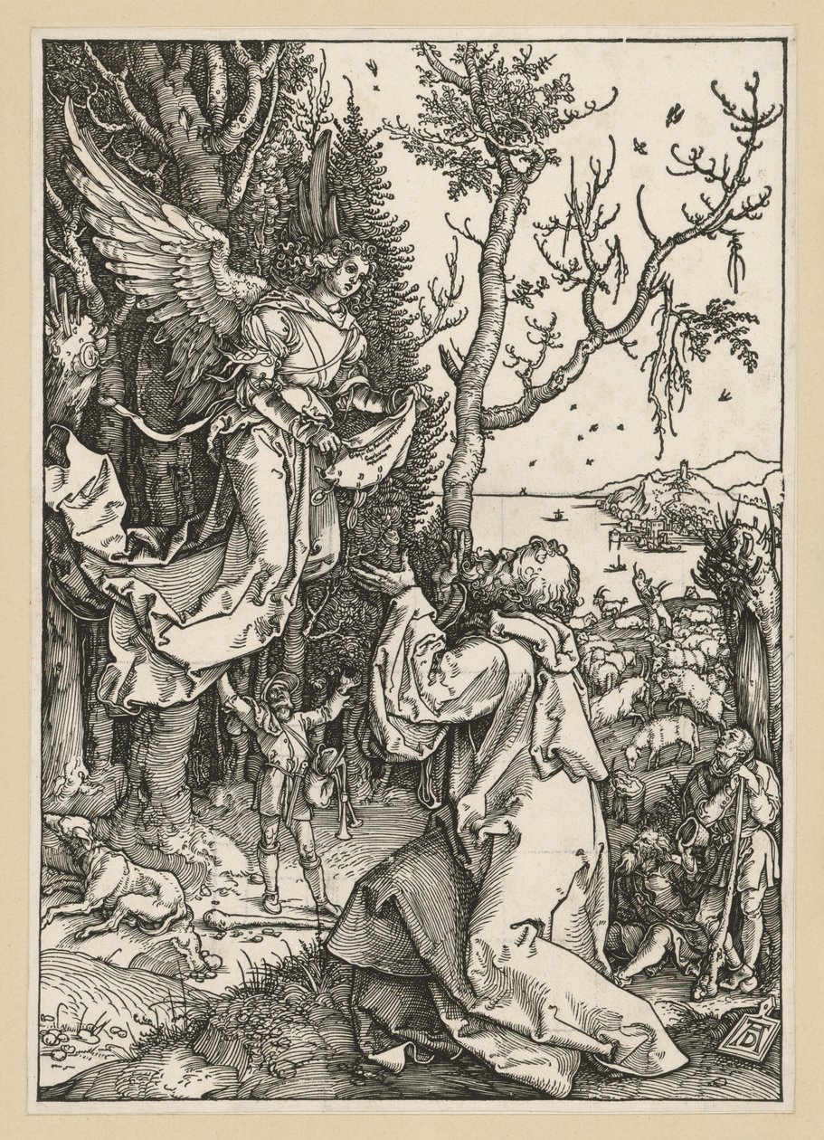 Joachim und der Engel (Marienleben) von Albrecht Dürer