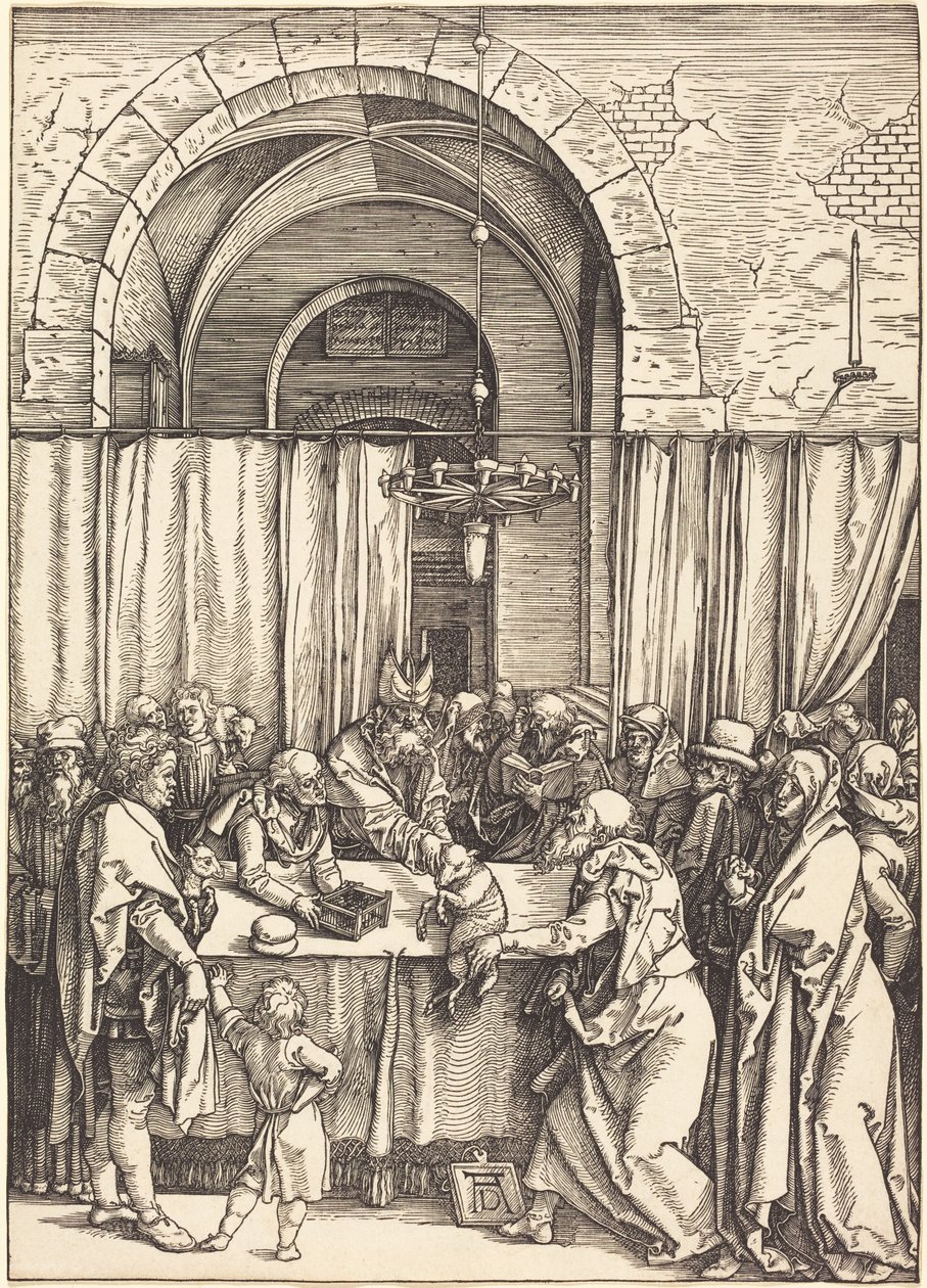 Joachims Opfer wird abgelehnt von Albrecht Dürer