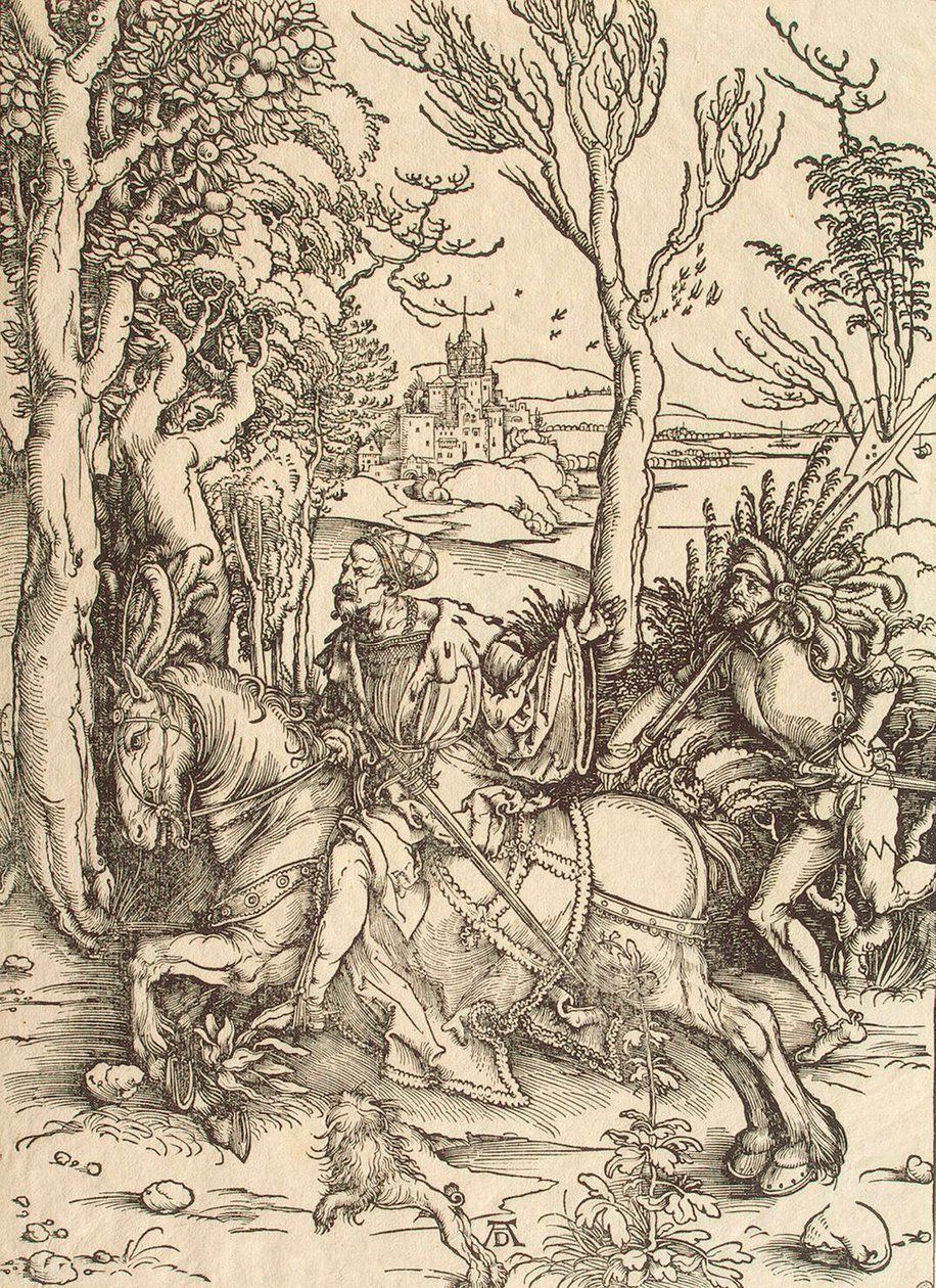 Ritter und Landsknecht, ca. 1497 von Albrecht Dürer