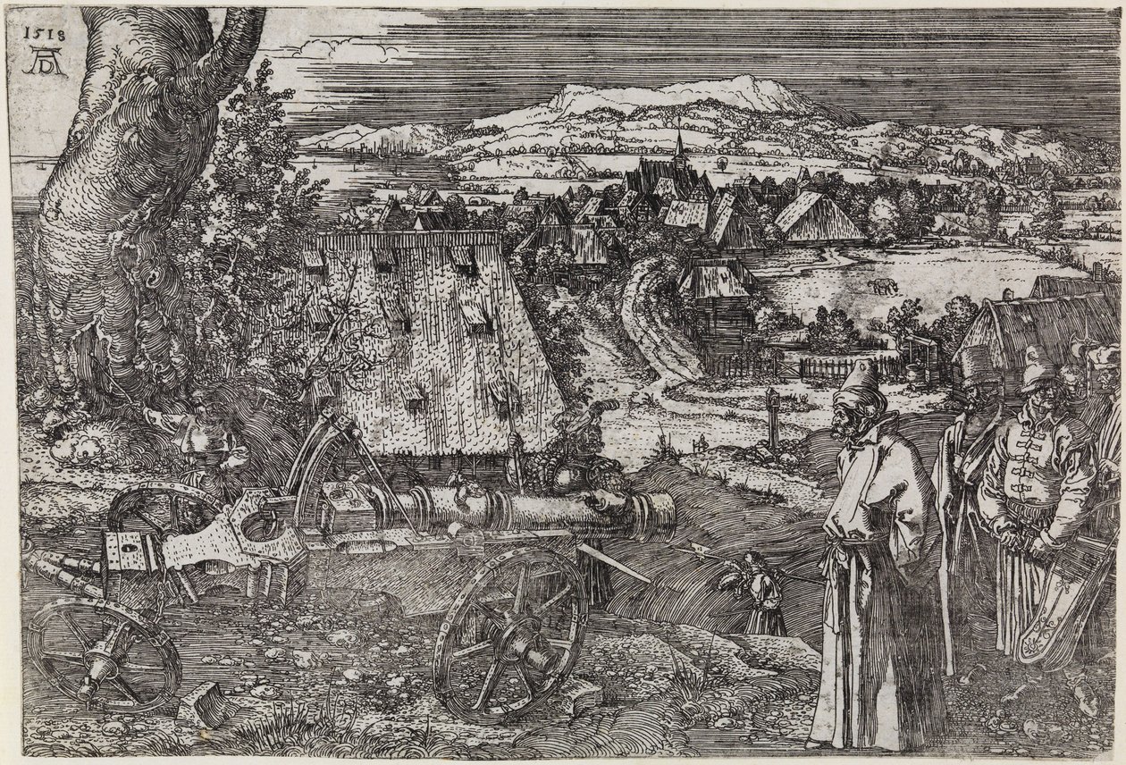 Landschaft mit Kanone von Albrecht Dürer