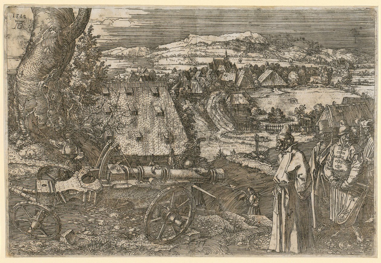 Landschaft mit Kanone von Albrecht Dürer