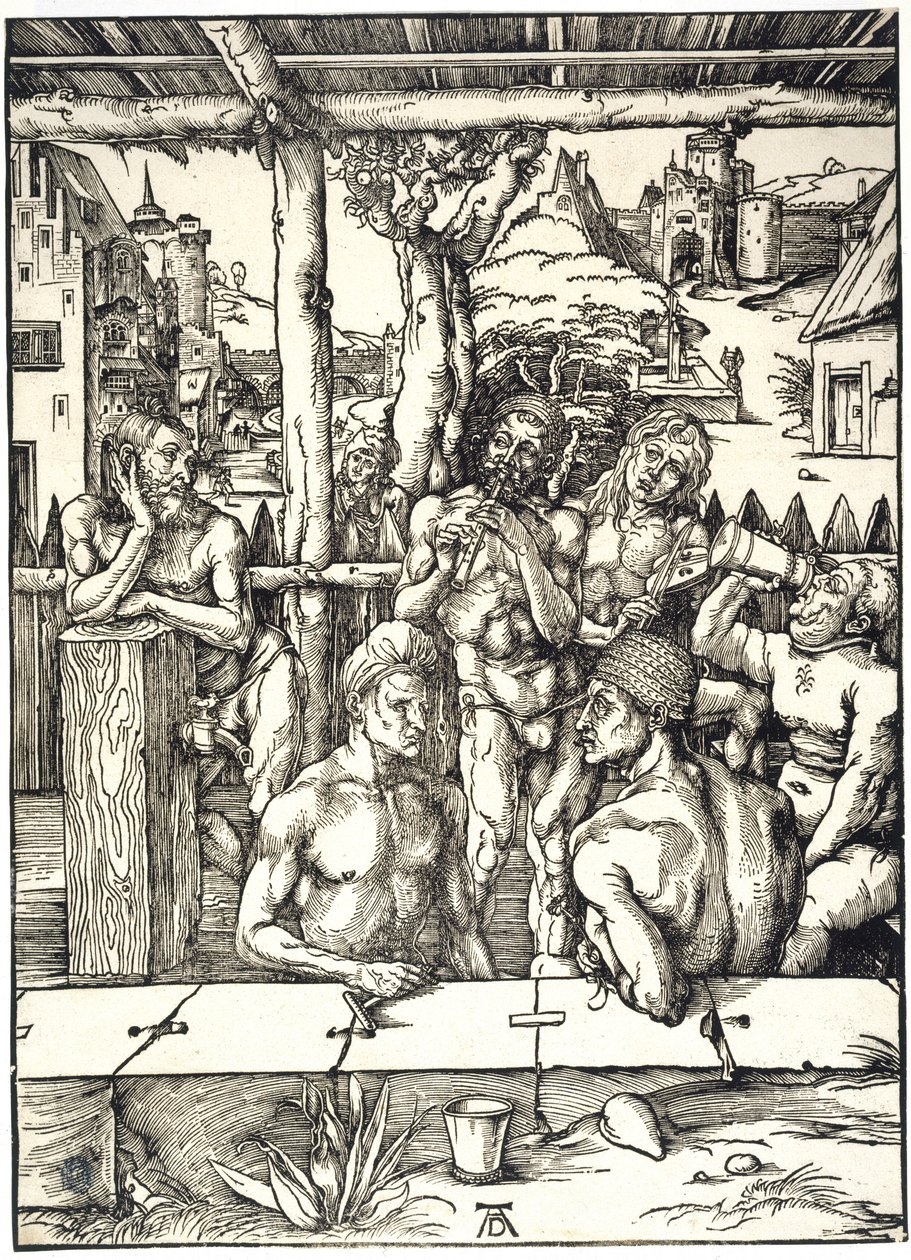 Das Männerbad (Bartsch 128) von Albrecht Dürer