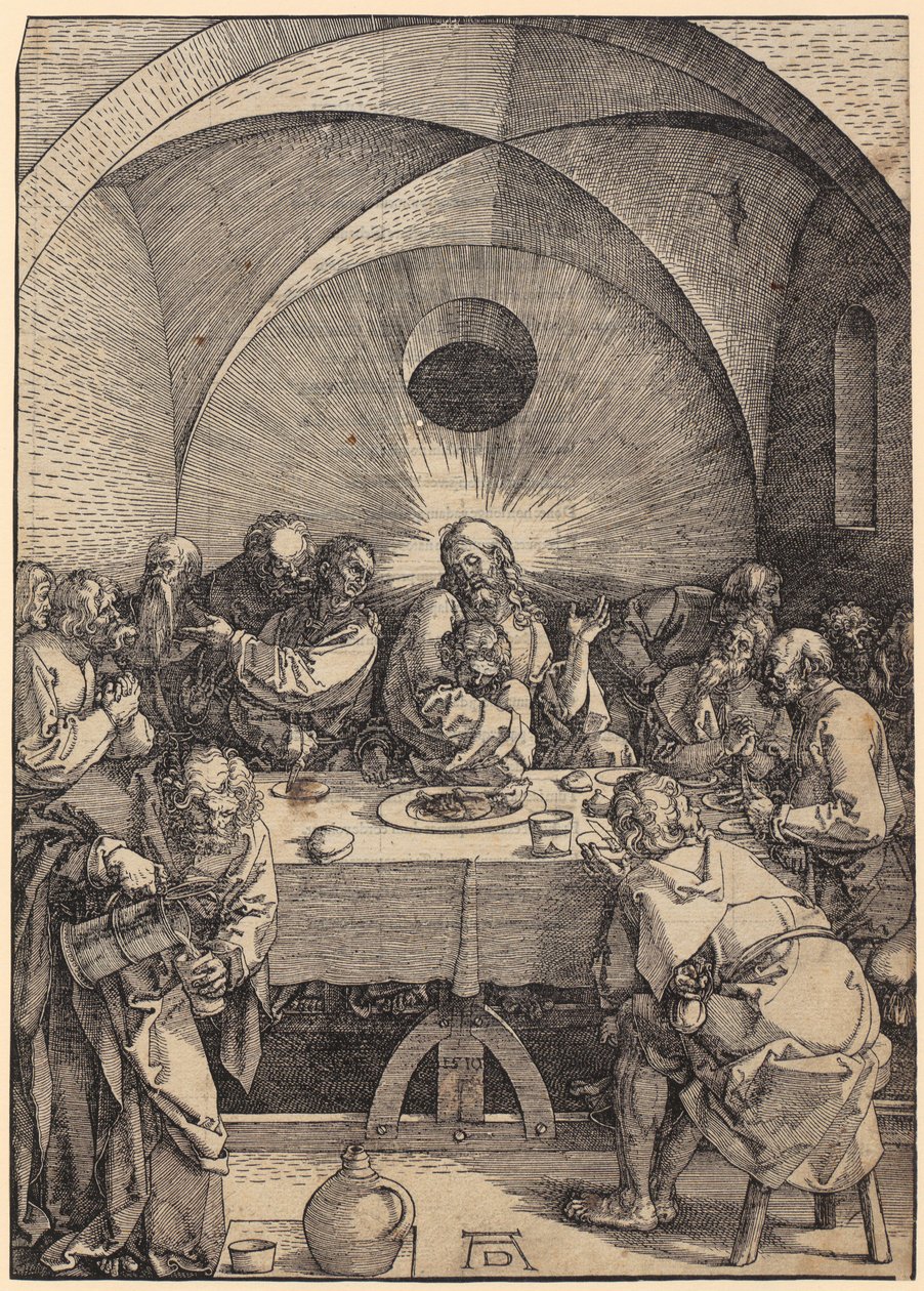 Letztes Abendmahl, Blatt 2 der Folge "Die Große Passion" von Albrecht Dürer