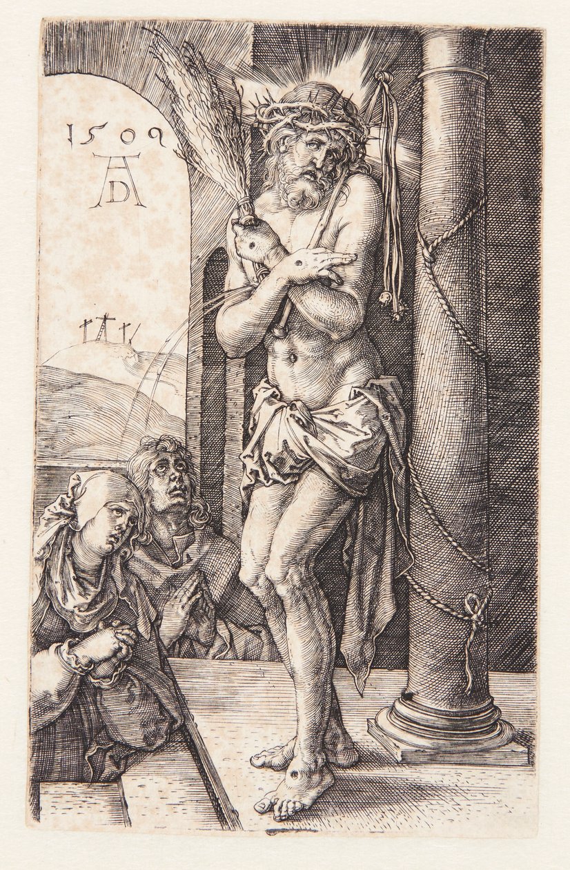 Mann der Schmerzen bei der Säule von Albrecht Dürer