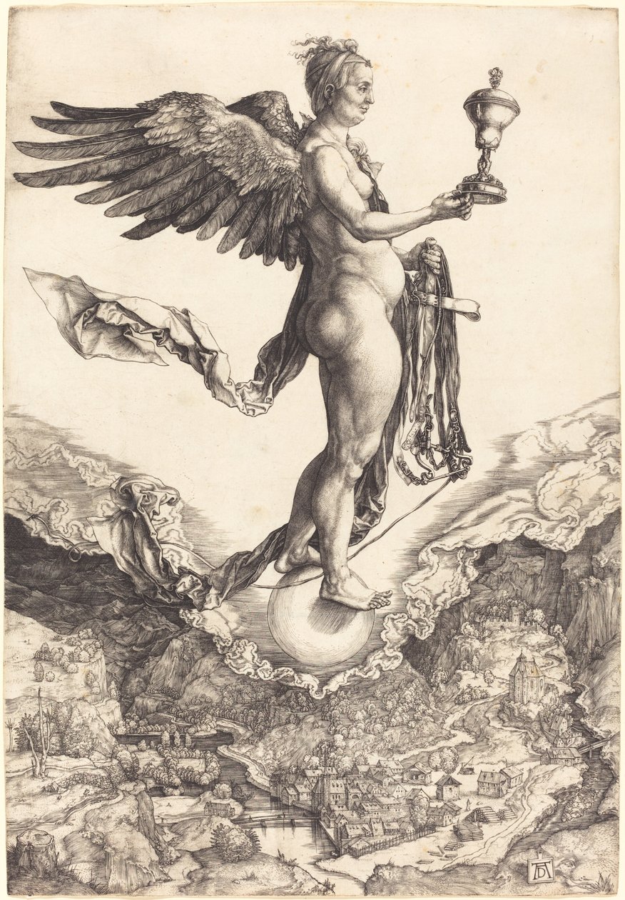 Nemesis (Das große Glück) von Albrecht Dürer