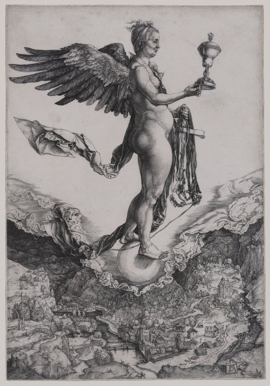 Nemesis (Das große Glück) von Albrecht Dürer