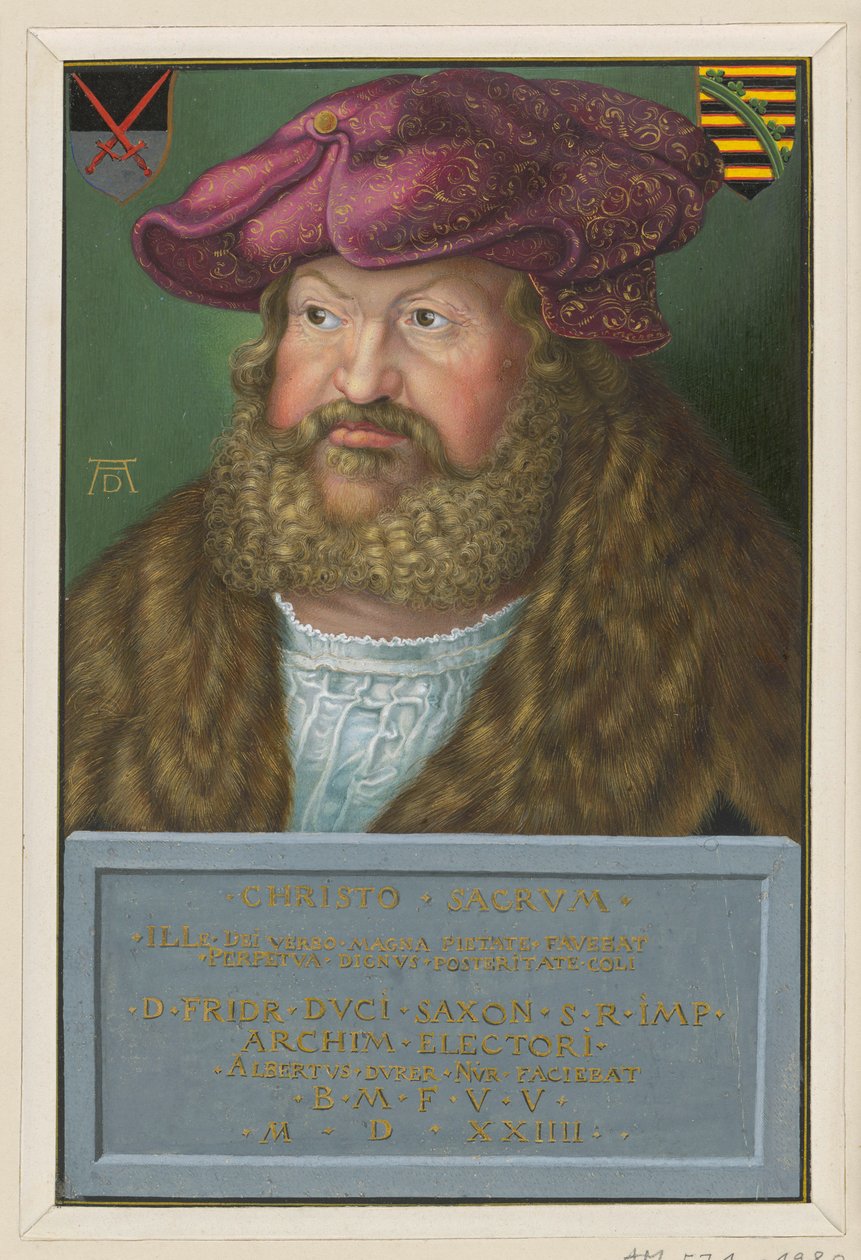 Porträt Friedrichs des Weisen, Kurfürst von Sachsen von Albrecht Dürer