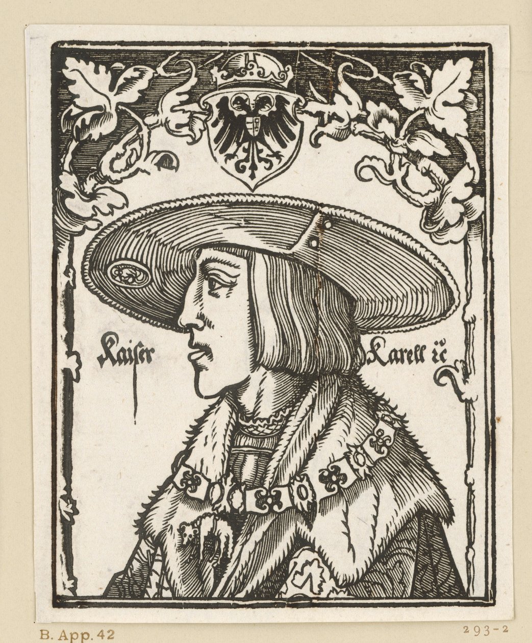 Porträt von Karl V. von Albrecht Dürer