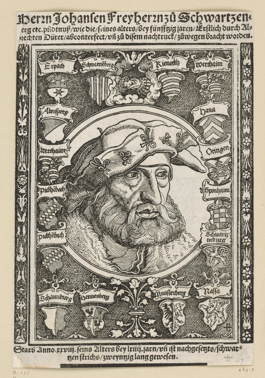 Porträt des Johannes Freiherr zu Schwarzenberg von Albrecht Dürer