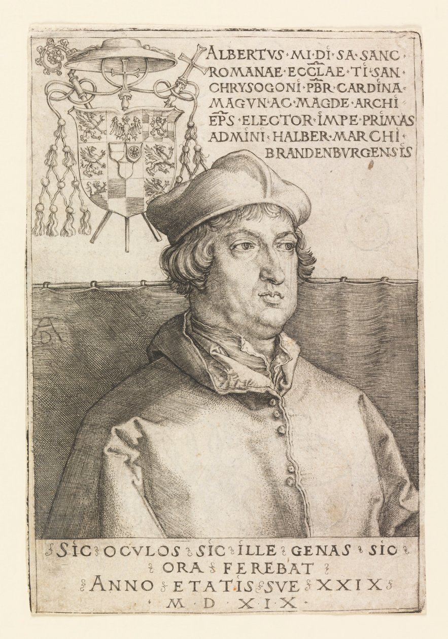 Porträt von Albrecht von Brandenburg von Albrecht Dürer