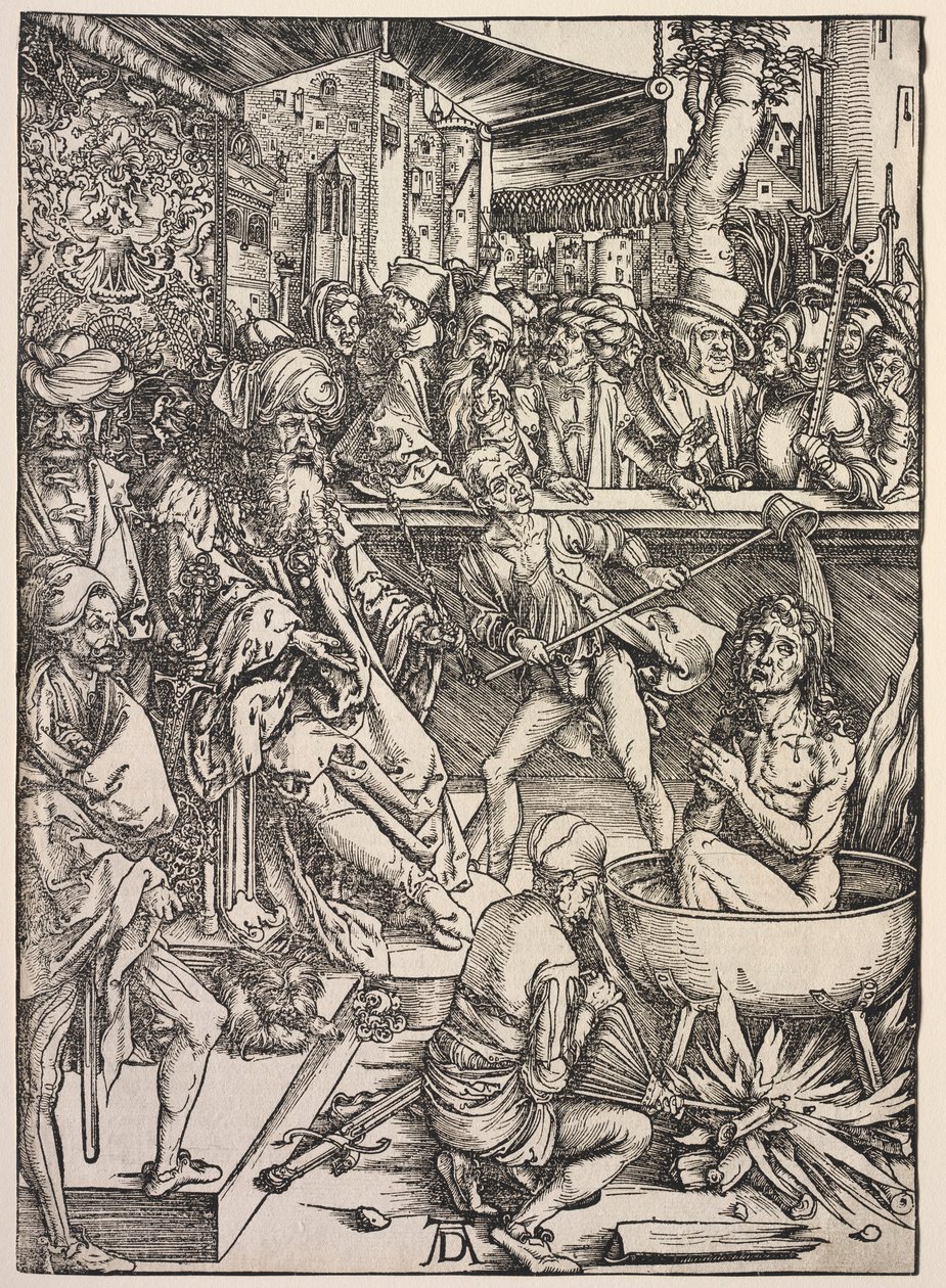 Offenbarung des Johannes: Martyrium des Johannes, 1511 von Albrecht Dürer