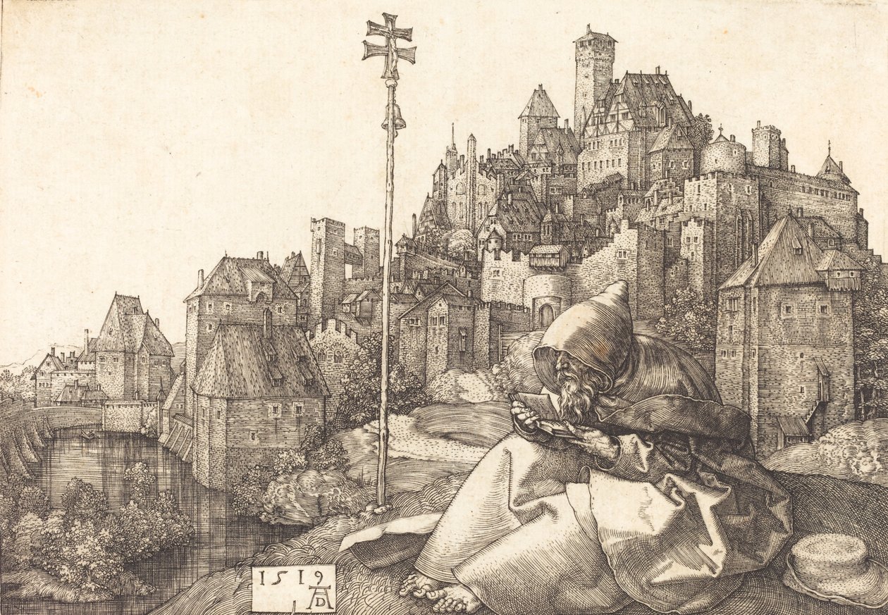 Heiliger Antonius liest, 1519 von Albrecht Dürer