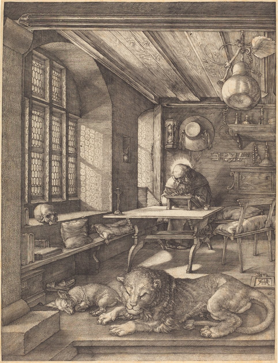 Der heilige Hieronymus in seinem Studierzimmer von Albrecht Dürer