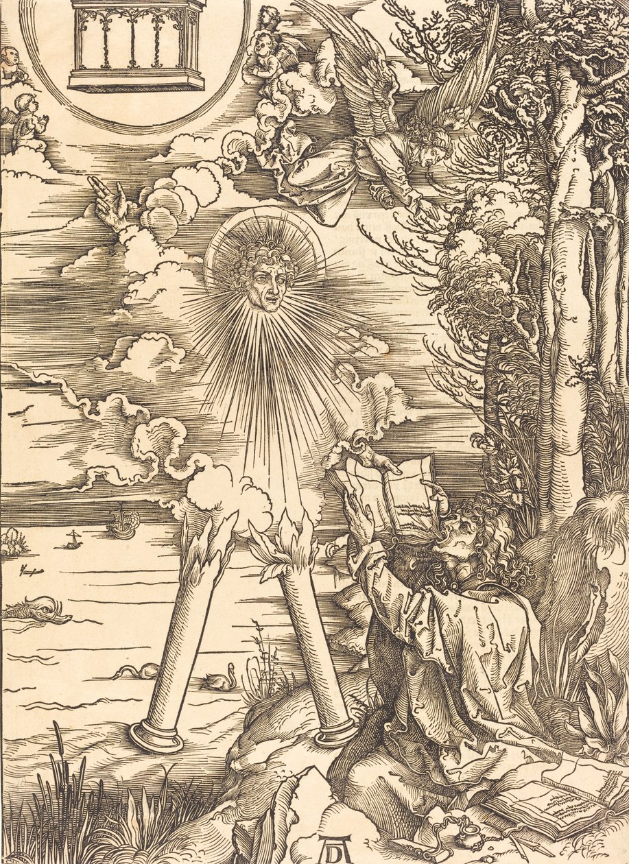 Johannes verschlingt das Buch von Albrecht Dürer