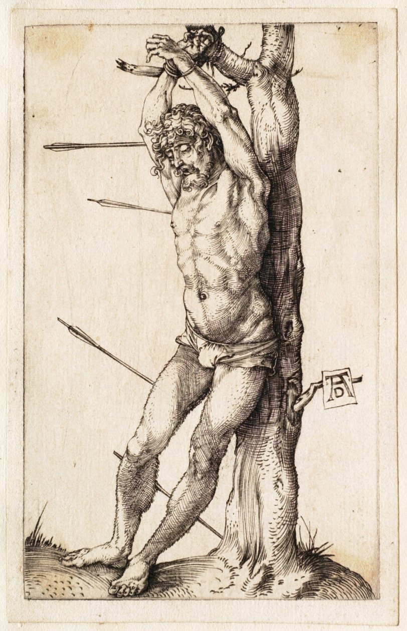 Der heilige Sebastian am Baum gebunden von Albrecht Dürer