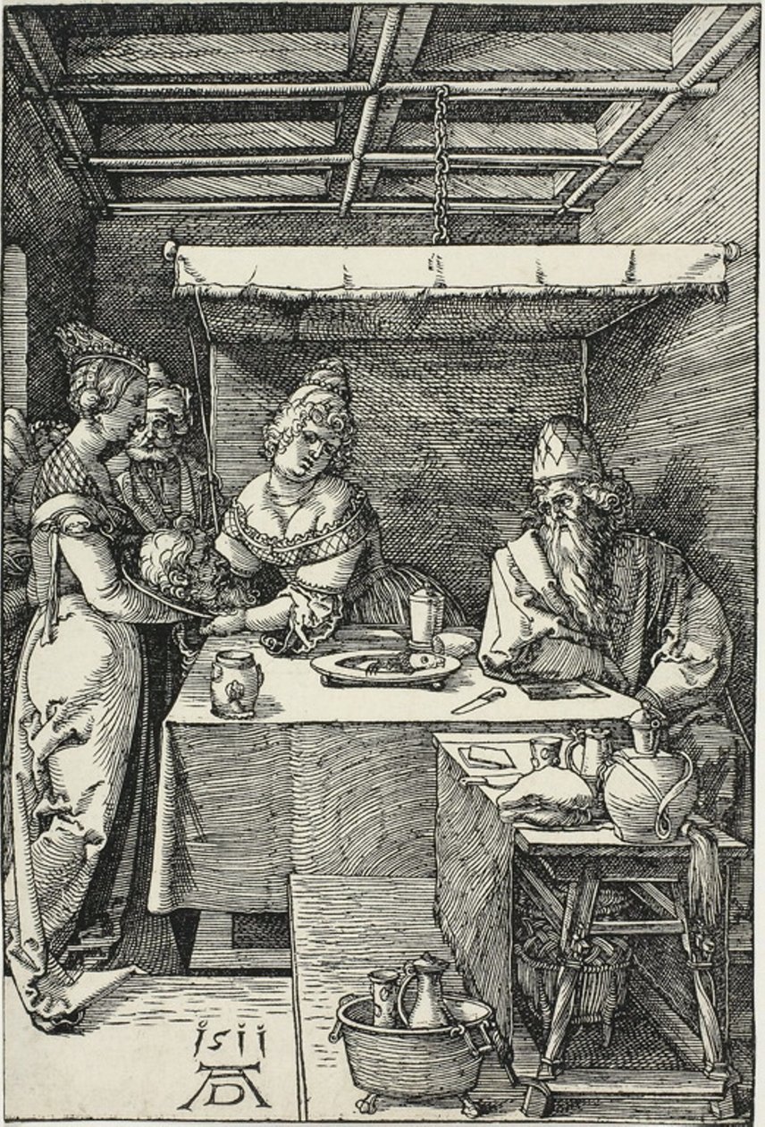 Salome präsentiert Herodias den Kopf von Johannes dem Täufer von Albrecht Dürer
