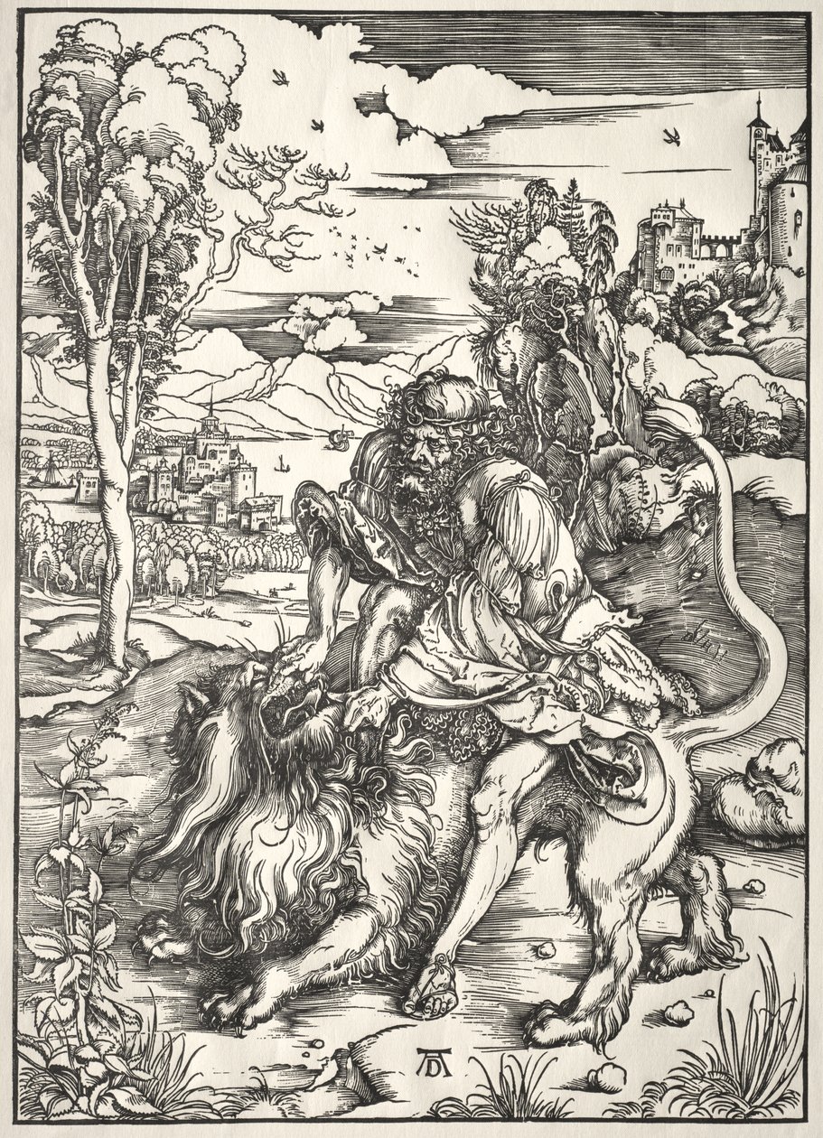 Samson und der Löwe von Albrecht Dürer