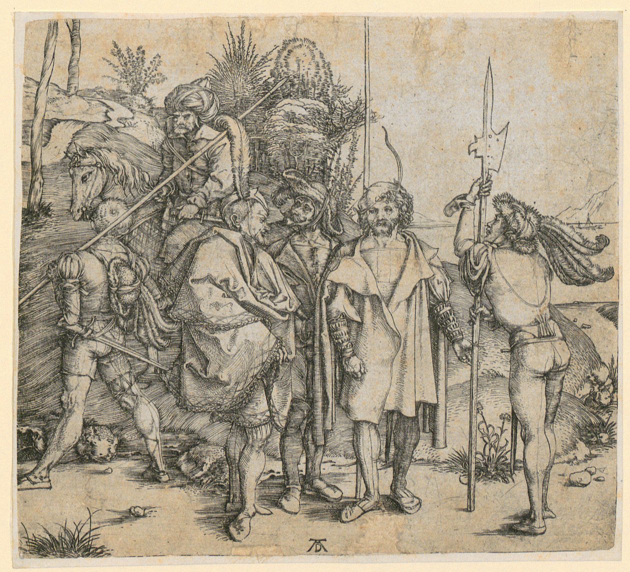 Sechs Kriegsleute von Albrecht Dürer