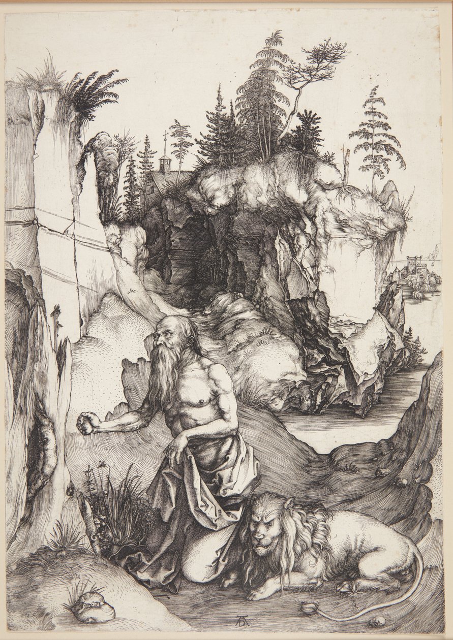 Der heilige Hieronymus als Büßer in der Wildnis von Albrecht Dürer