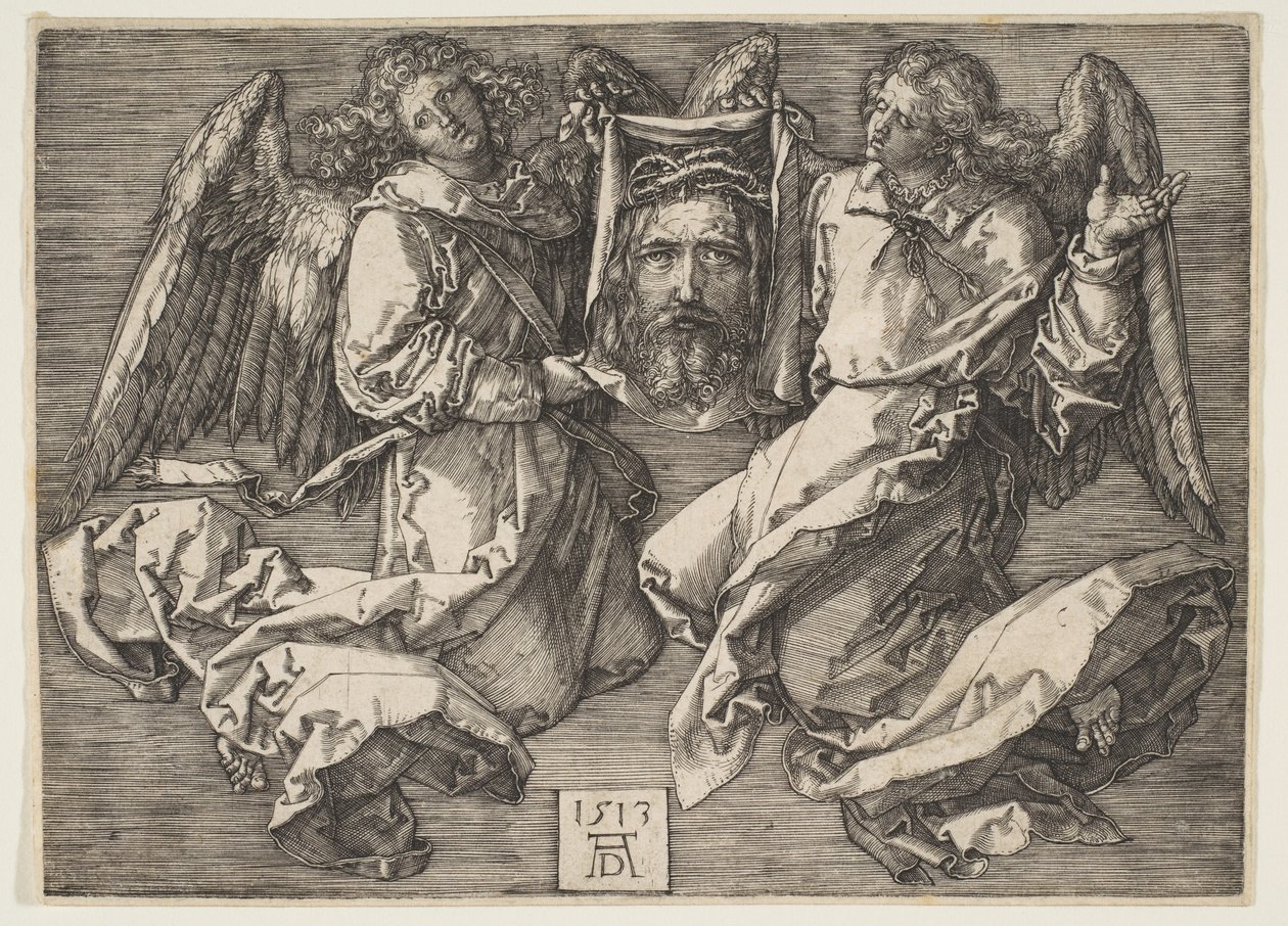 Schweißtuch gehalten von zwei Engeln von Albrecht Dürer