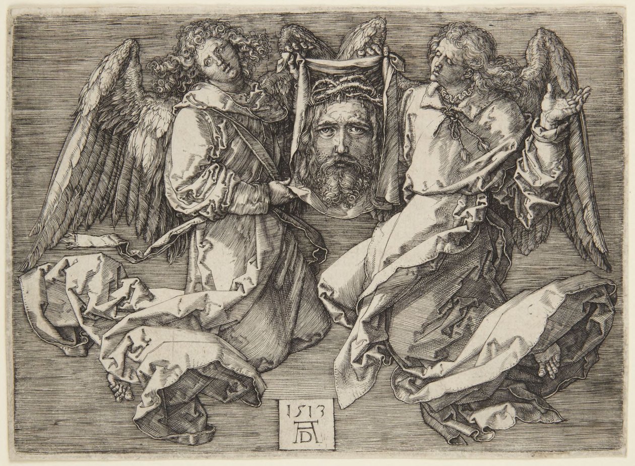 Schweißtuch gehalten von zwei Engeln von Albrecht Dürer