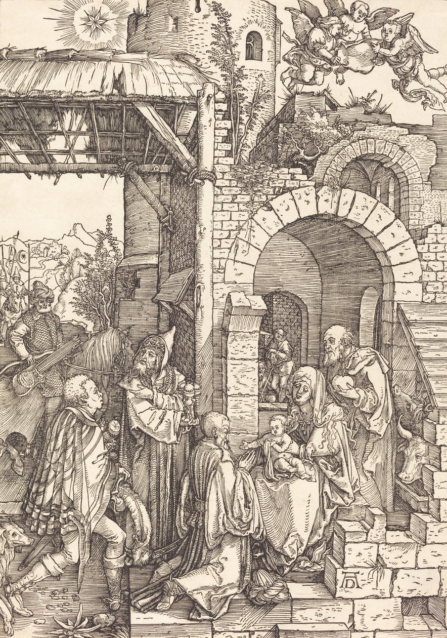 Die Anbetung der Könige, ca. 1501-1503 von Albrecht Dürer