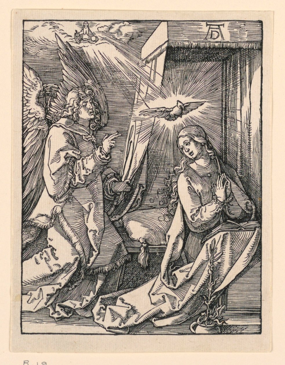 Die Verkündigung, aus der Serie Die kleine Passion von Albrecht Dürer