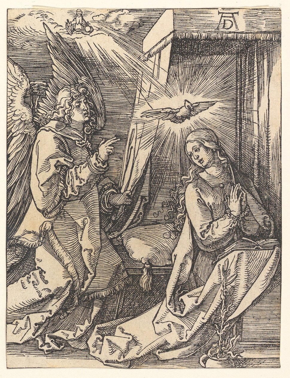 Die Verkündigung, aus "Die Kleine Passion" von Albrecht Dürer