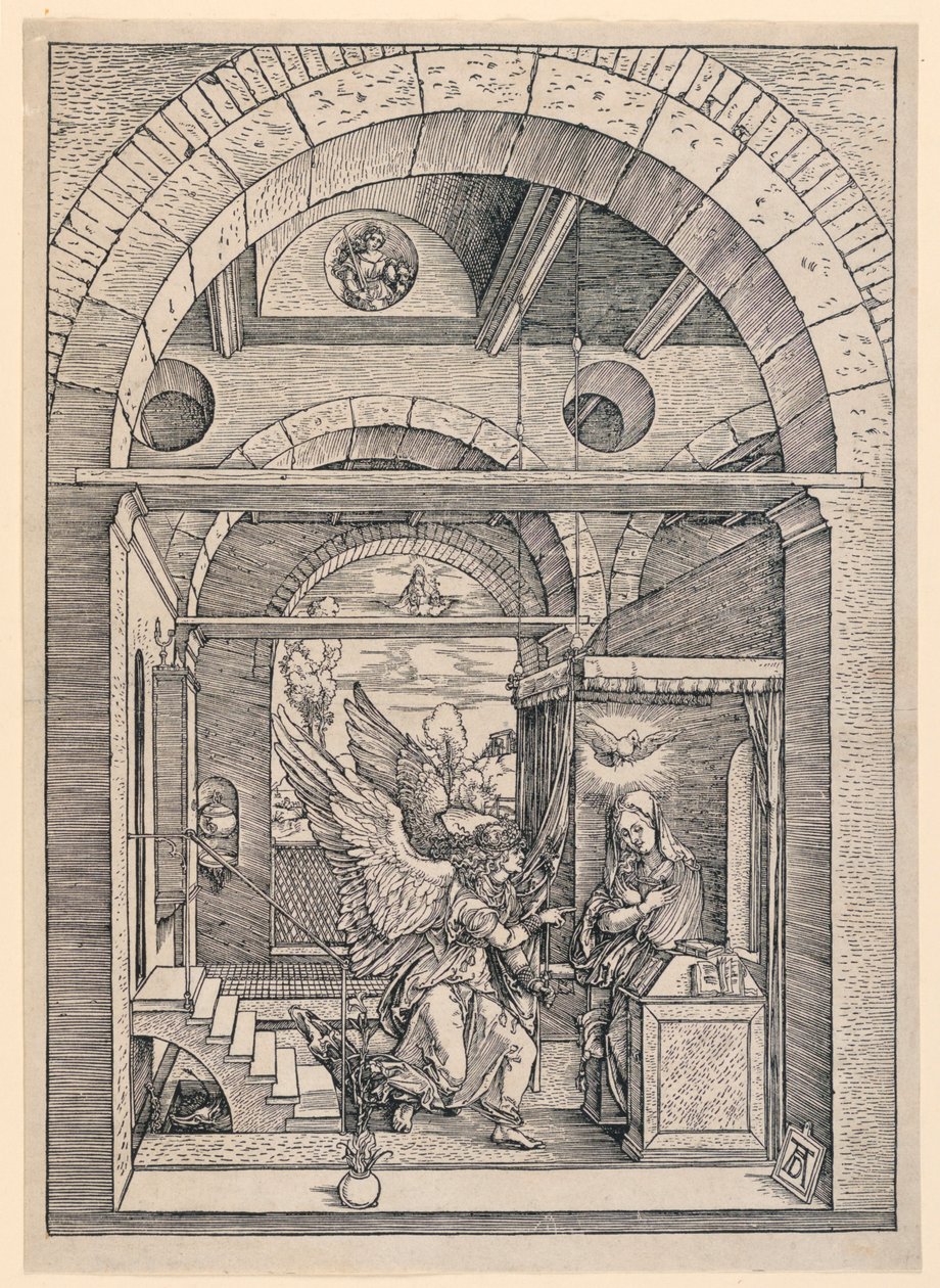 Die Verkündigung, aus der Serie Das Leben der Jungfrau von Albrecht Dürer