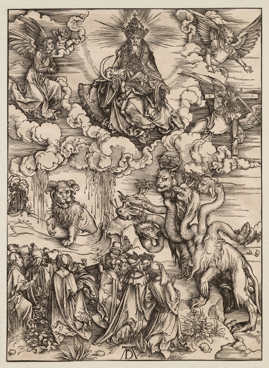 Die Apokalypse: Das Tier mit zwei Hörnern wie ein Lamm von Albrecht Dürer