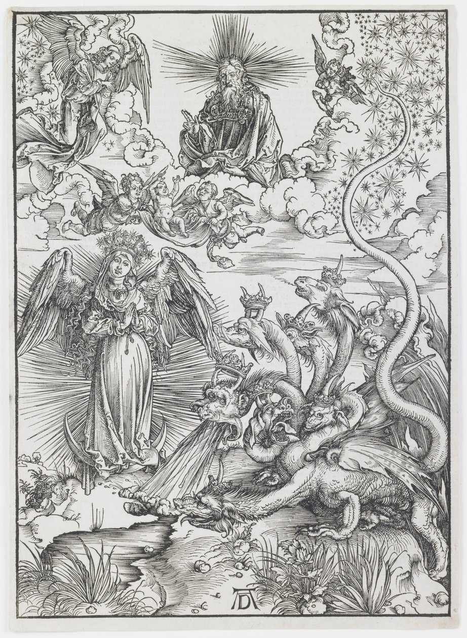 Die apokalyptische Frau, aus der Serie „Die Apokalypse“ von Albrecht Dürer