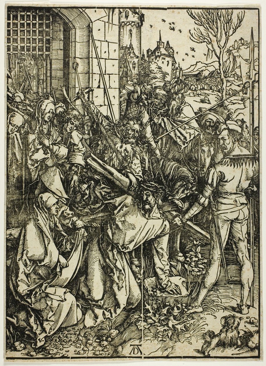 Das Tragen des Kreuzes, aus Die Große Passion von Albrecht Dürer