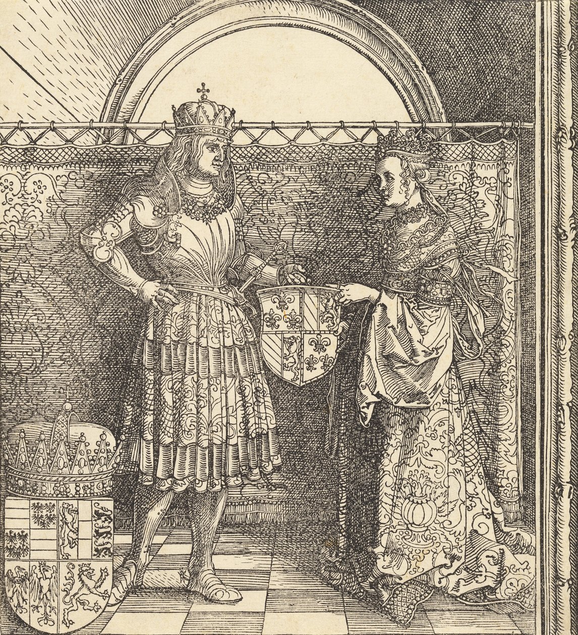 Die Verlobung von Maximilian mit Maria von Burgund, 1511 von Albrecht Dürer