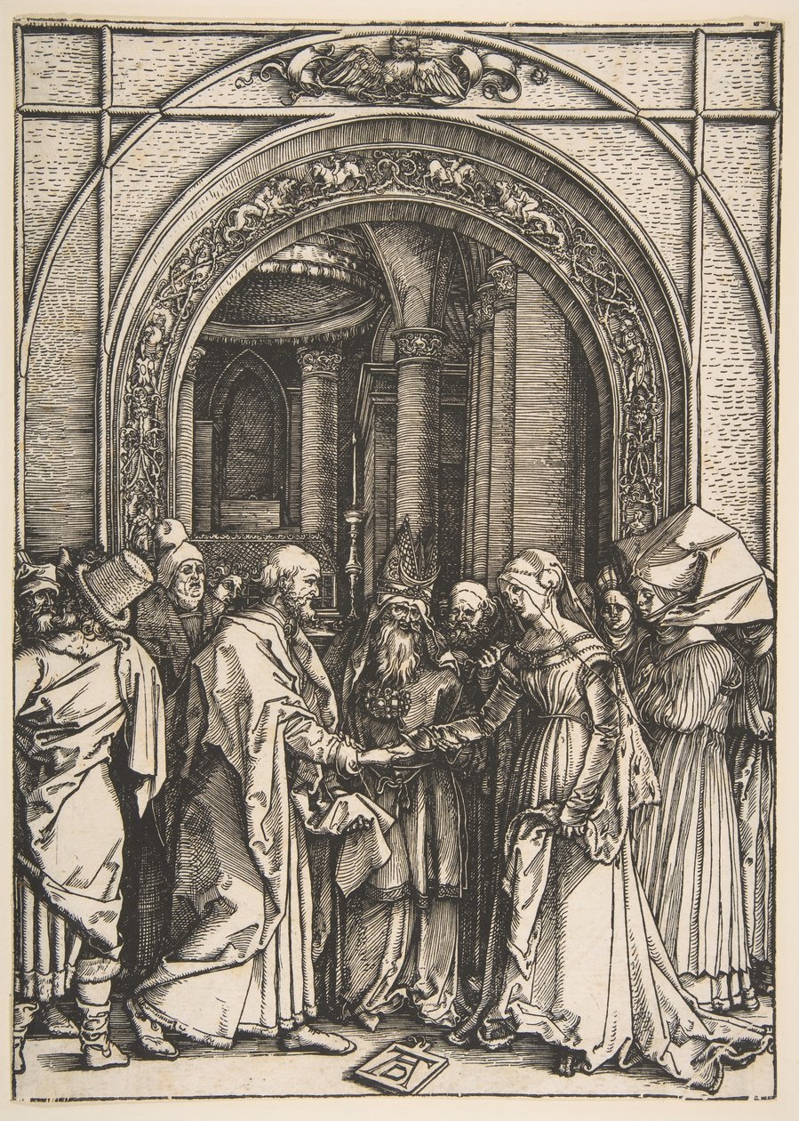 Die Verlobung der Jungfrau, aus Das Leben der Jungfrau, ca. 1504 von Albrecht Dürer