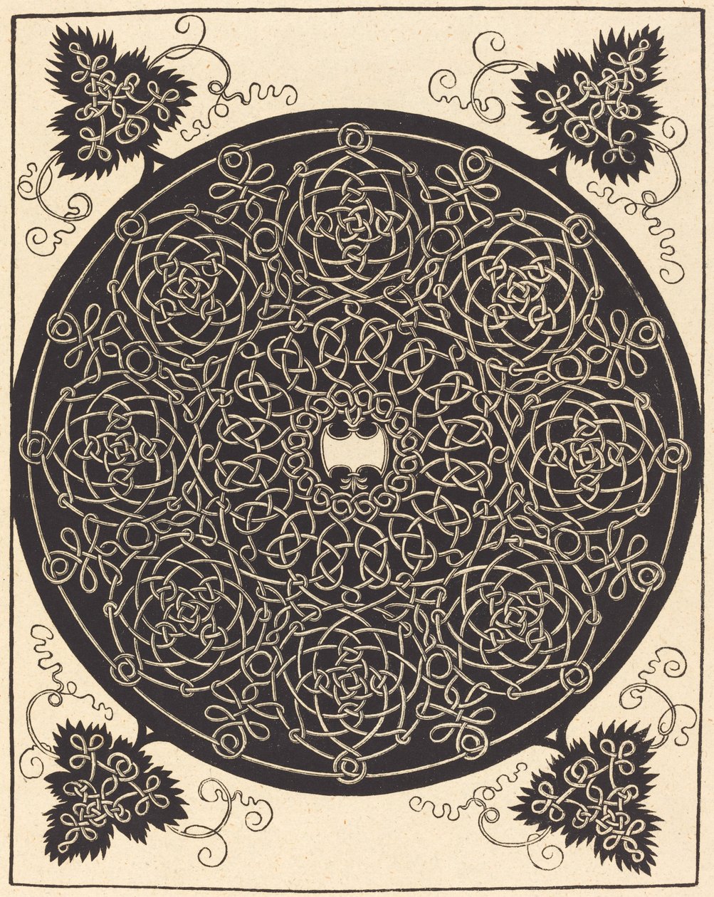 Der fünfte Knoten (mit einem sechszackigen weißen Schild) von Albrecht Dürer