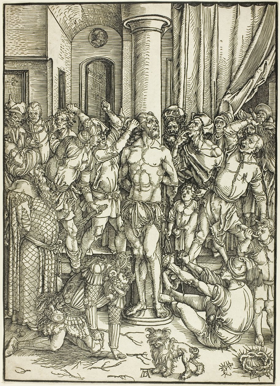 Die Geißelung, aus Die Große Passion von Albrecht Dürer