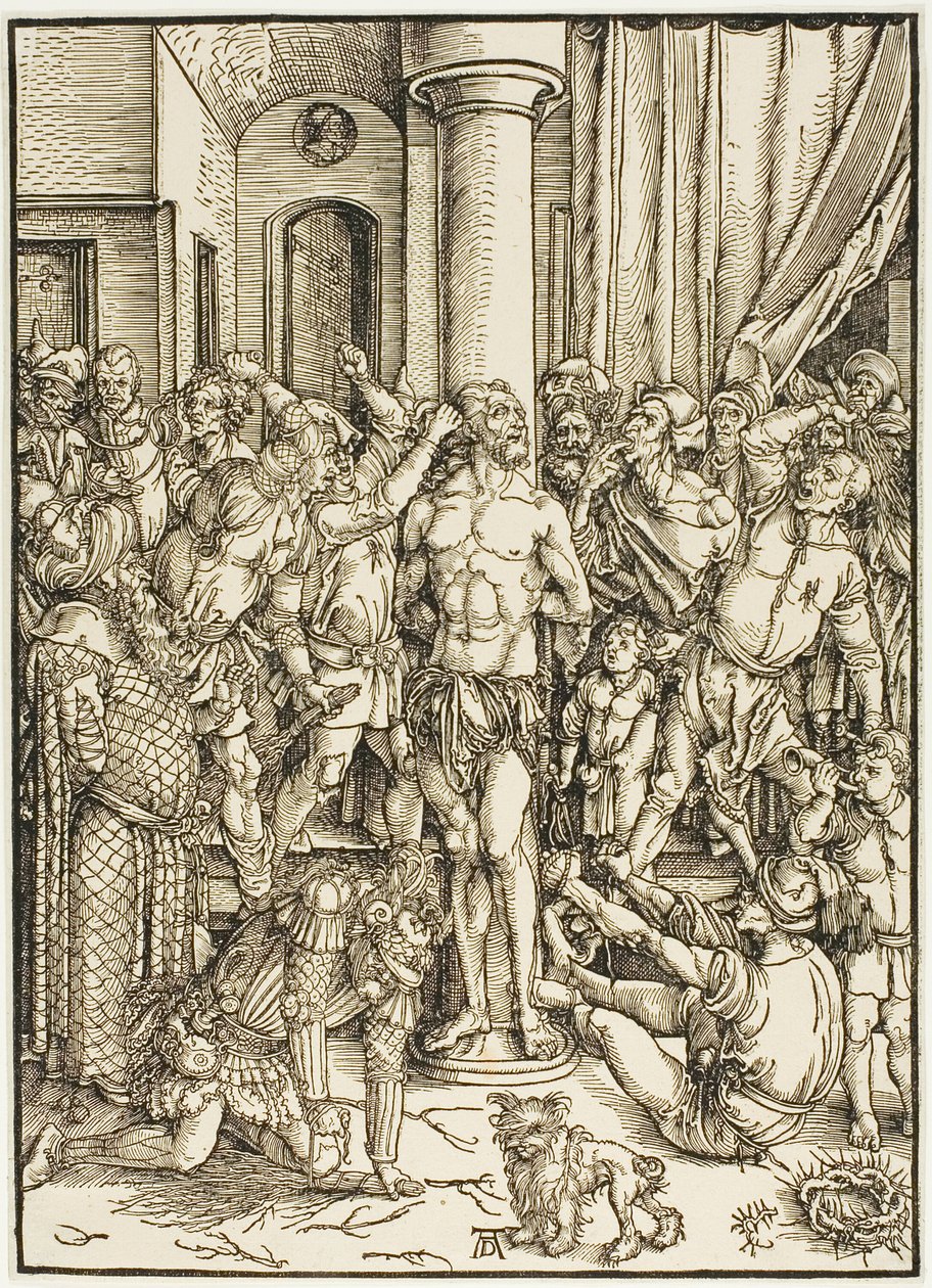 Die Geißelung, aus Die Große Passion von Albrecht Dürer