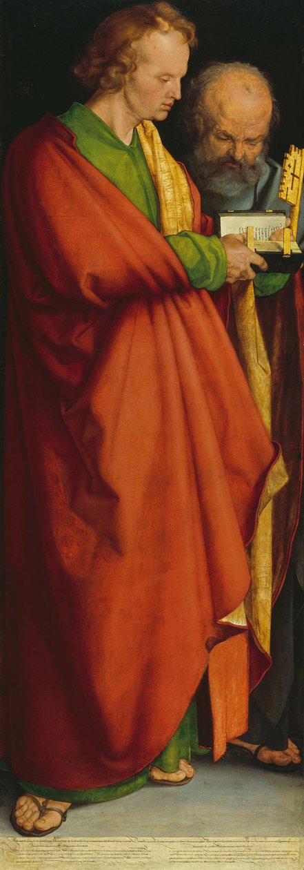 Die vier Apostel, Heilige Johannes und Petrus von Albrecht Dürer